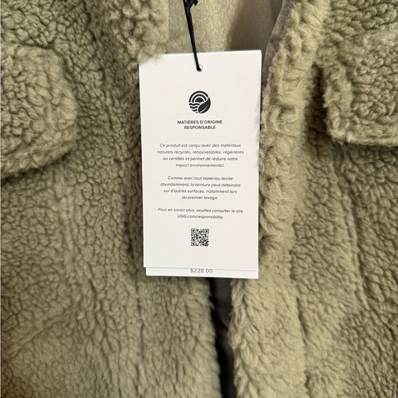 UGG Women’s Frankie Uggfluff shirt jacket/shacket retail $228| - Picture 14 of 15